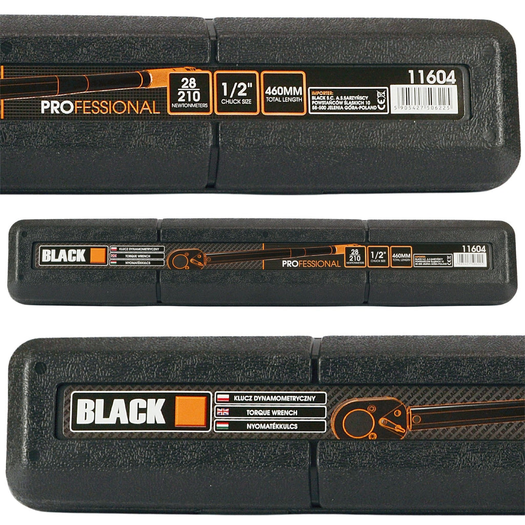 Blacktools 1/2″ momentvõti 28–210 Nm, 460 mm, CrMo ja CrV, rataste jaoks 11604 – pilt 4