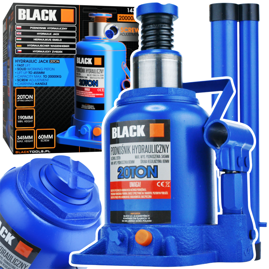 BLACKTOOLS 20 t hüdrauliline sambatungraud 14351 – pilt 1
