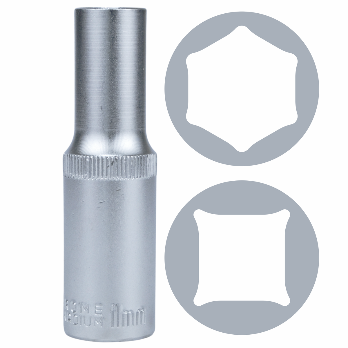 11 mm pikk padrunvõti 1/2″ kinnitusega 1110111 – pilt 5