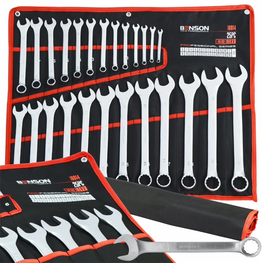 Benson by Black kombineeritud mutrivõtmete komplekt 6–32 mm, 25 tk 16014 – pilt 1