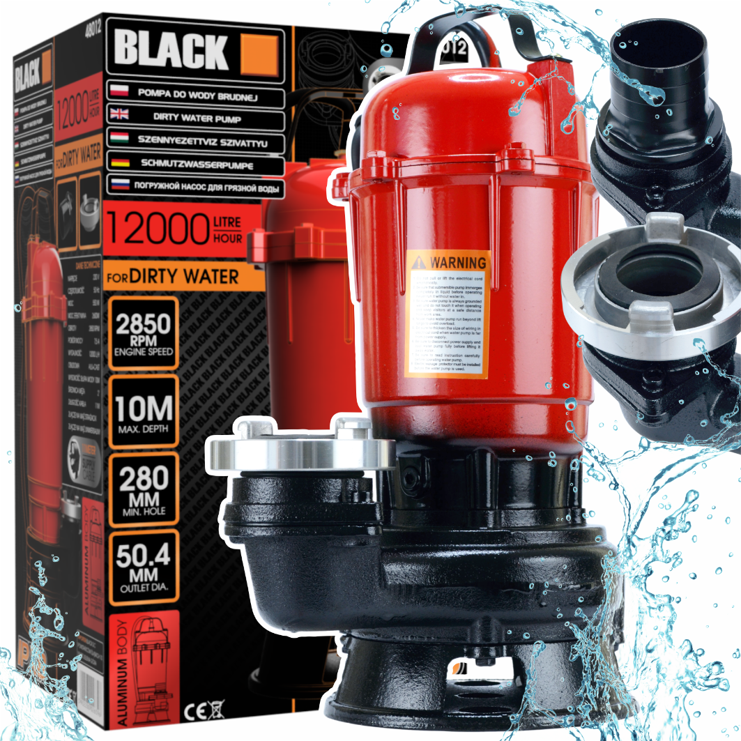 BLACKTOOLS ujukita purustiga alumiiniumist sukelreoveepump 550 W 48012 – pilt 1