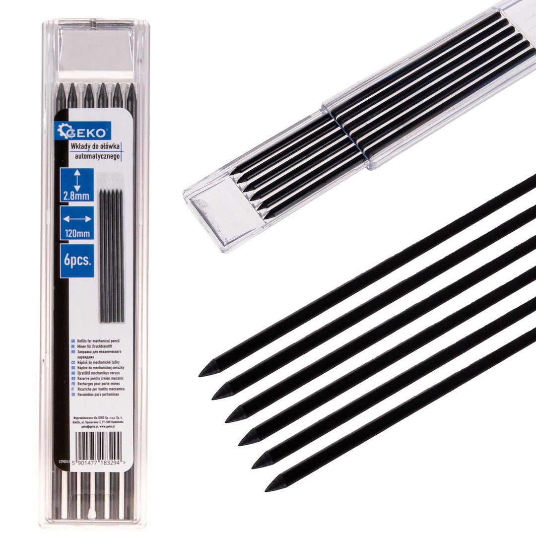 6 tk täitepliiatsi südamikku 120 x 2.8 mm – pilt 1
