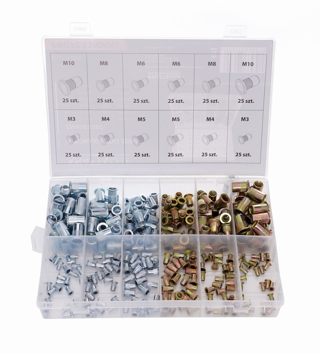 300 tk neetmutrite komplekt M3–M10 KD10486 – pilt 1