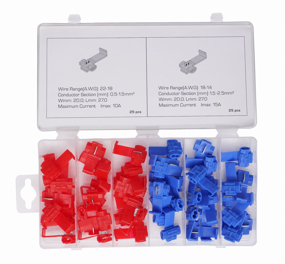 50-osaline kaabli kiirühendusklemmide komplekt KD10481 – pilt 4