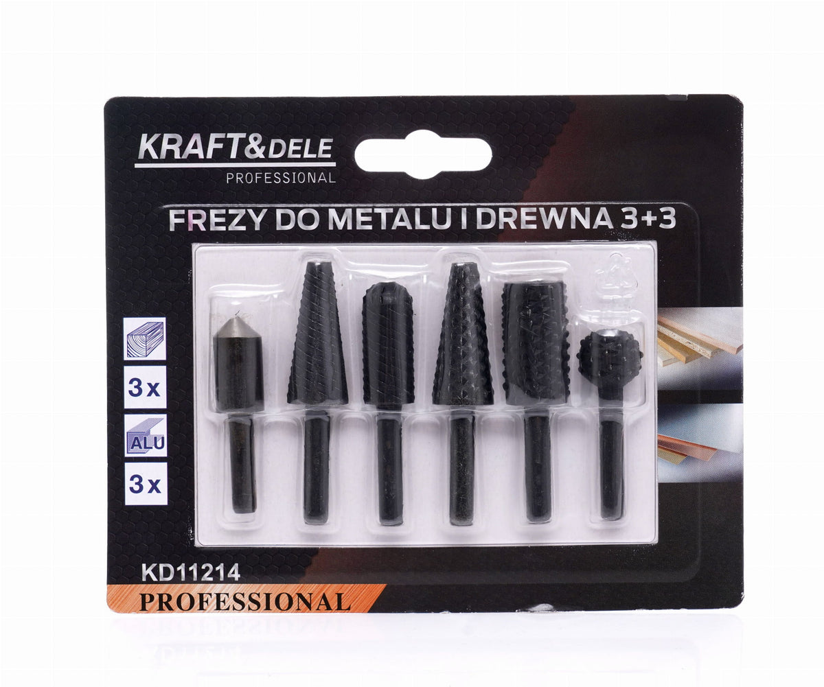Metalli- ja puidufreeside komplekt 3+3 KD11214 (VB10) (P) – pilt 10