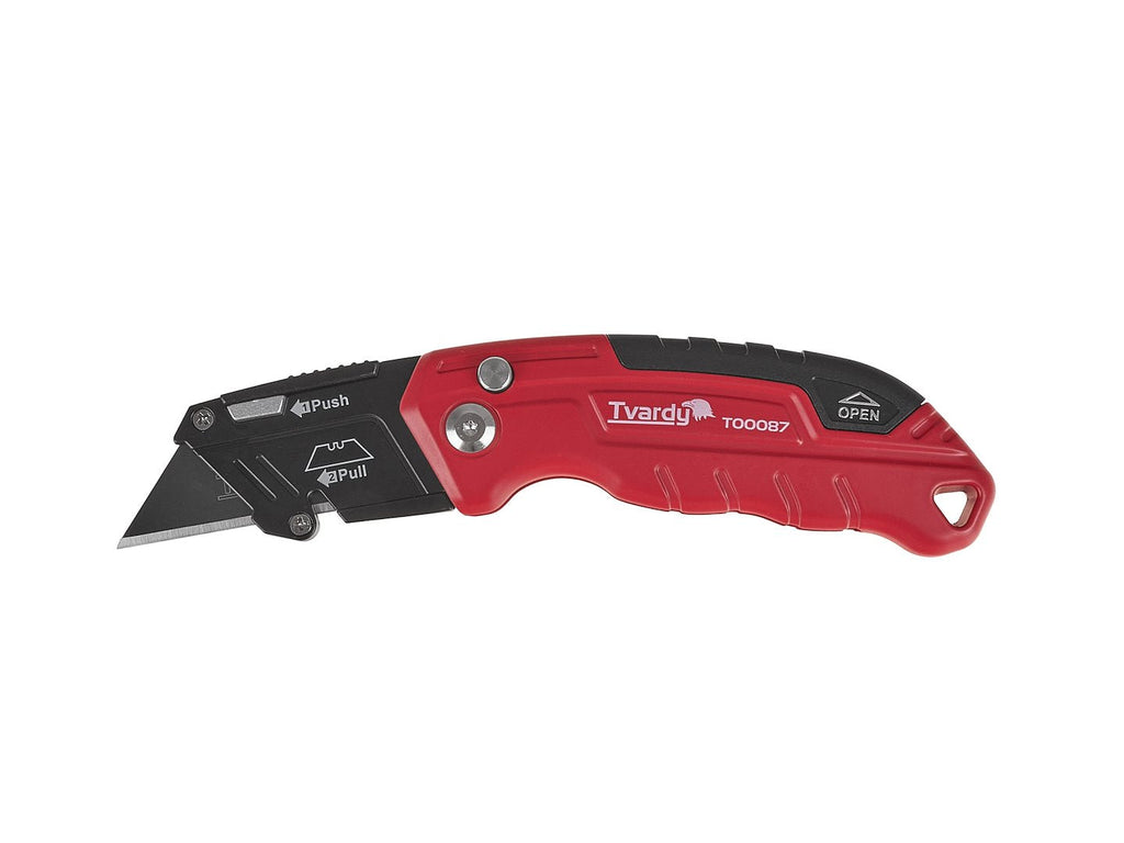 Kokkupandav nuga trapetsikujulise teraga FASTFOLD 60x19x0.6 mm SK2H TVARDY – väljapanekukarp – pakend 12 tk – pilt 4