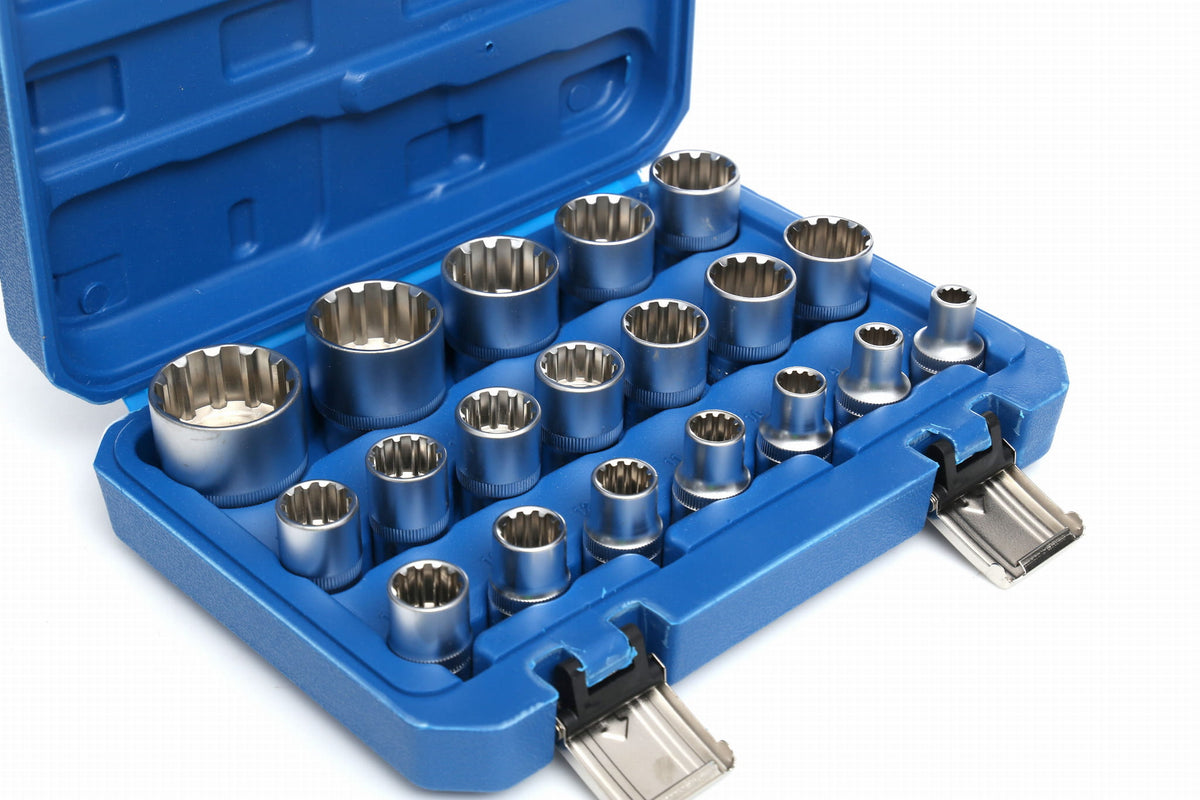 KRAFT&DELE Torx-padrunite komplekt, 19 tk, 1/2″ KD10347 – pilt 4