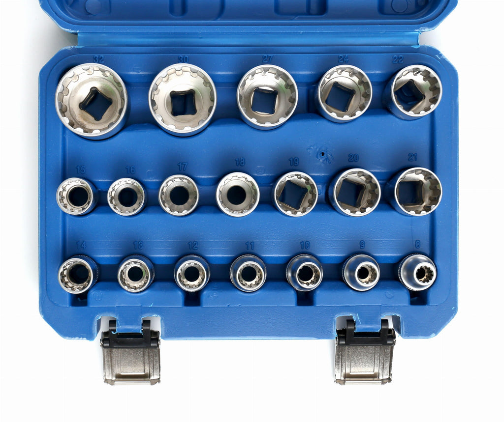 KRAFT&DELE Torx-padrunite komplekt, 19 tk, 1/2″ KD10347 – pilt 6