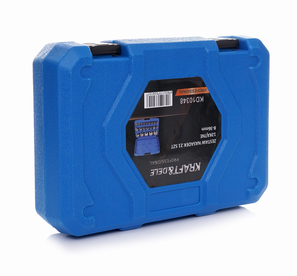KRAFT&DELE 21-osaline 1/2″ 12-kantpadrunite komplekt KD10348 – pilt 9
