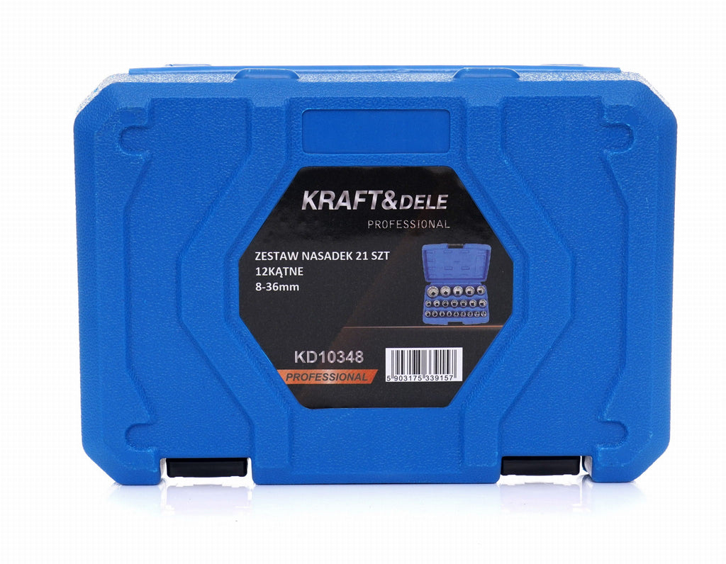 KRAFT&DELE 21-osaline 1/2″ 12-kantpadrunite komplekt KD10348 – pilt 10