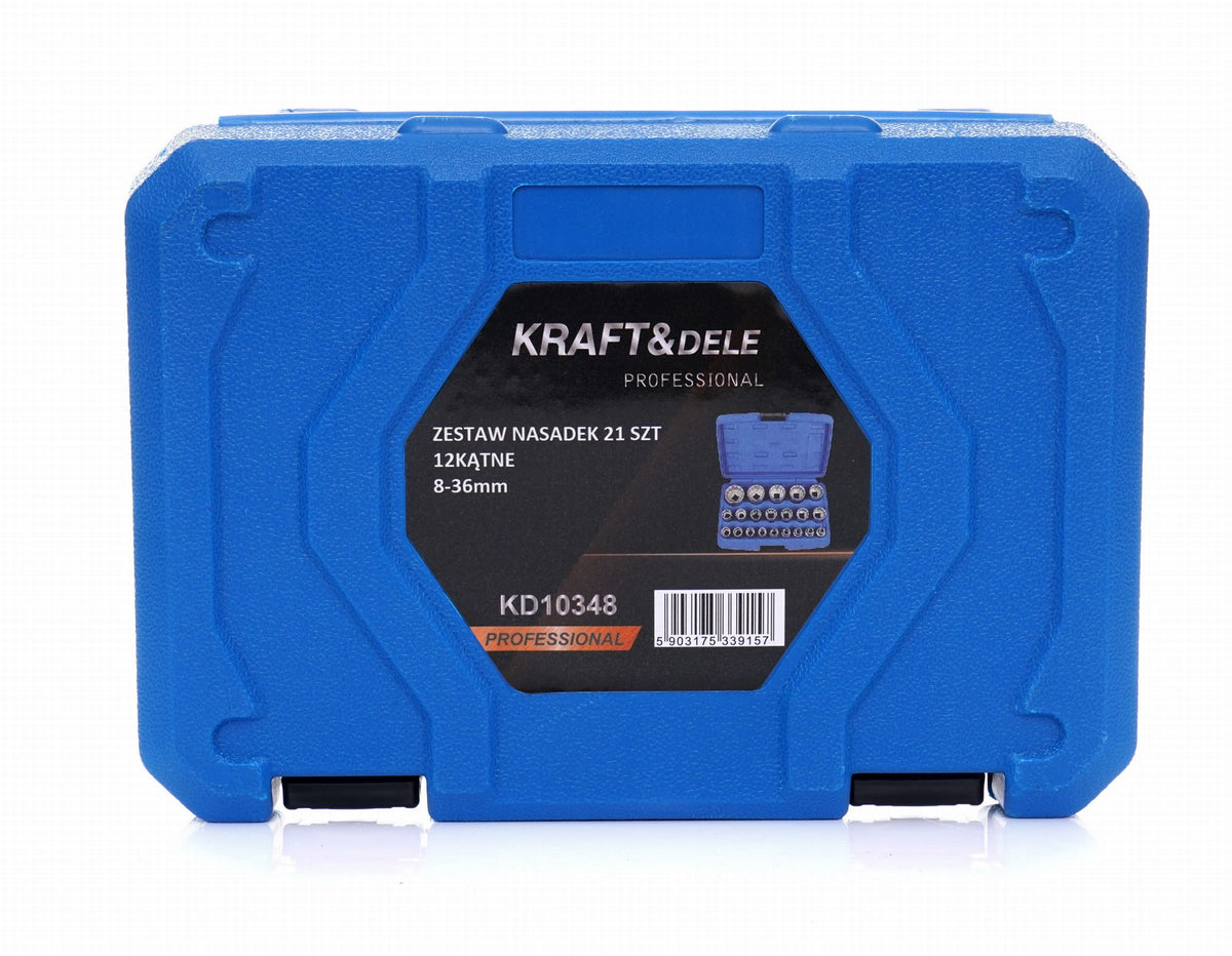 KRAFT&DELE 21-osaline 1/2″ 12-kantpadrunite komplekt KD10348 – pilt 10