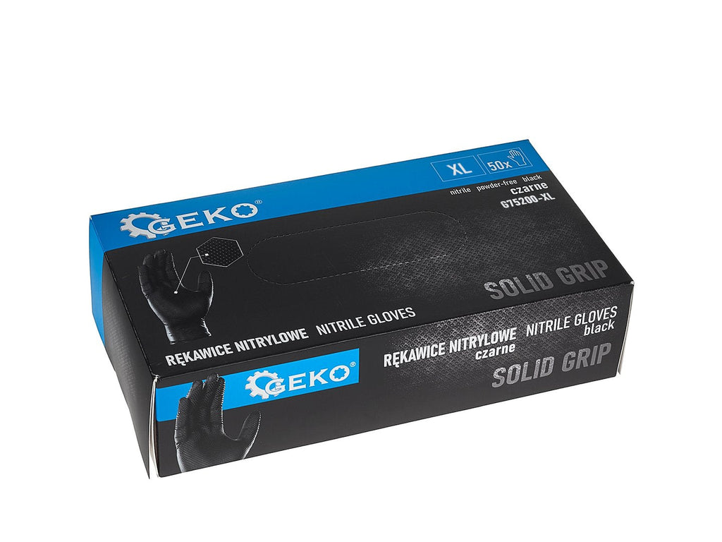 Nitriilkindad SOLID GRIP, 50 tk, suurus XL, must – pilt 5