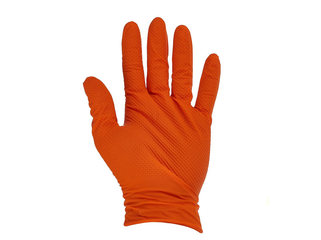 Nitriilkindad SOLID GRIP, 50 tk, suurus XL, oranž – pilt 3