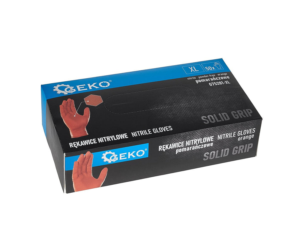 Nitriilkindad SOLID GRIP, 50 tk, suurus XL, oranž – pilt 5