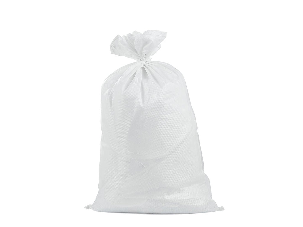 Kootud polüpropüleenist kott 80x125 cm, 80 kg / Valge – Pakk 100 tk – pilt 3