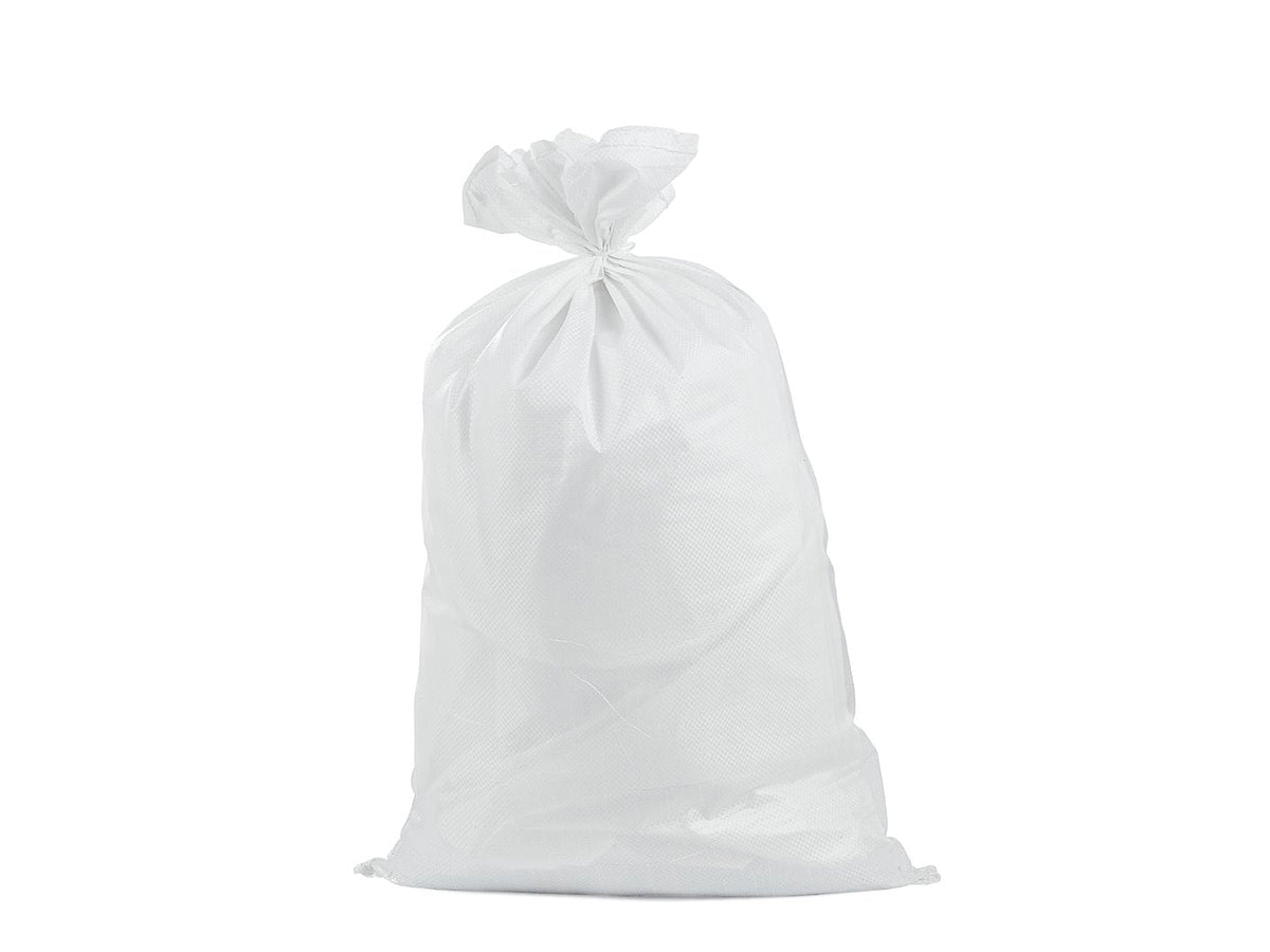 Kootud polüpropüleenist kott 80x125 cm, 80 kg / Valge – Pakk 100 tk – pilt 3