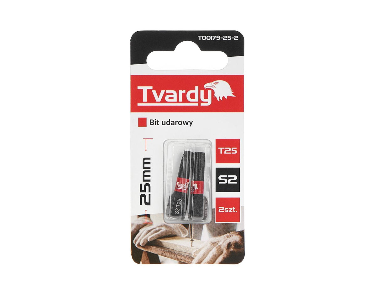 Löökkruvikeeraja otsik T25 25 mm S2 – 2 tk pakk – pilt 3
