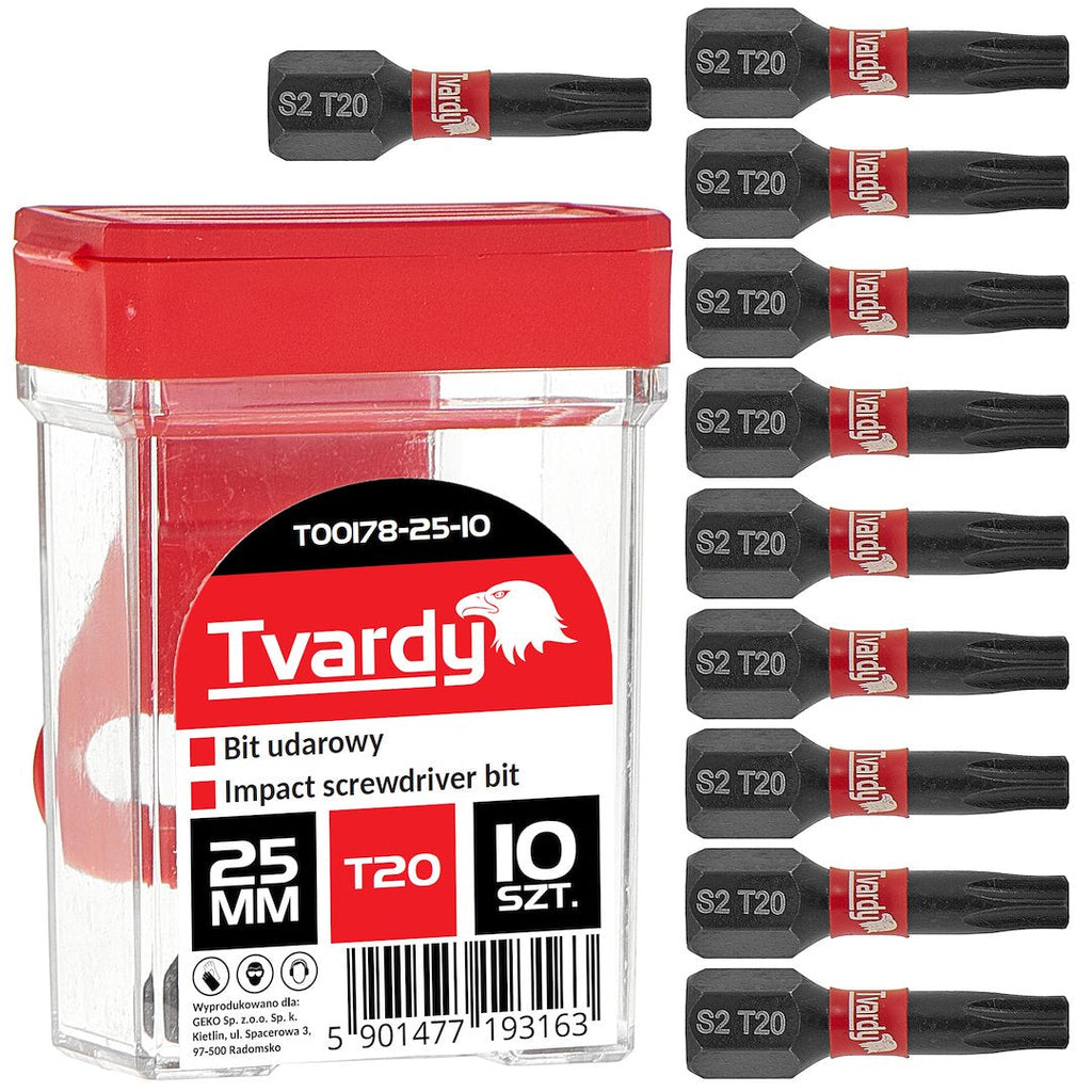 Löökkruvikeeraja otsik T20 25 mm S2 – Karp – 10 tk pakend – pilt 1