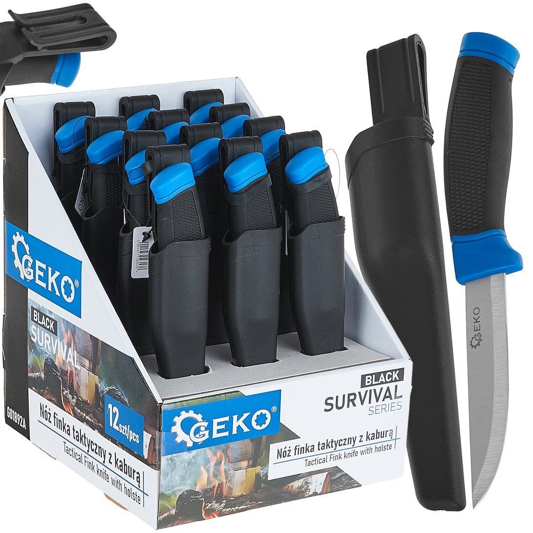 Tactical Fink nuga 215/105 mm koos tupega MUST SURVIVAL SERIES – väljapanekukarp – Pakk 12 tk – pilt 1