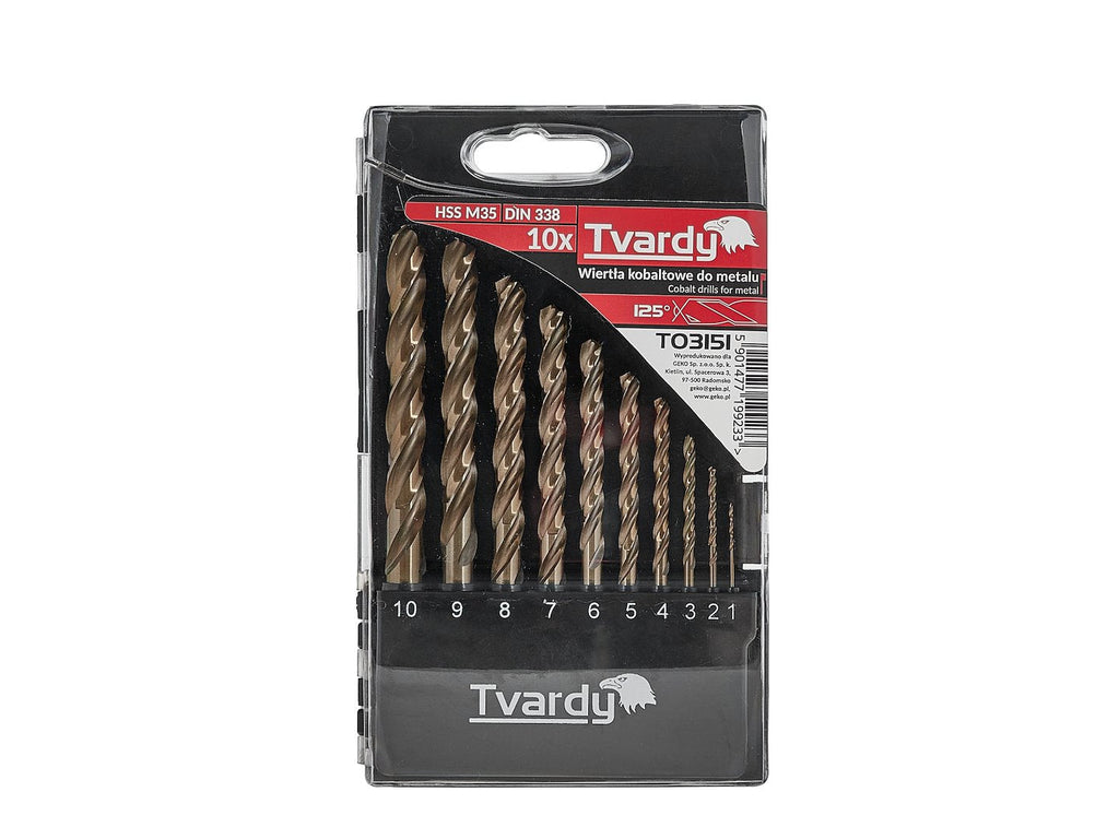 10 tk 1-10 mm koobalt HSS M35 puurid – pilt 5