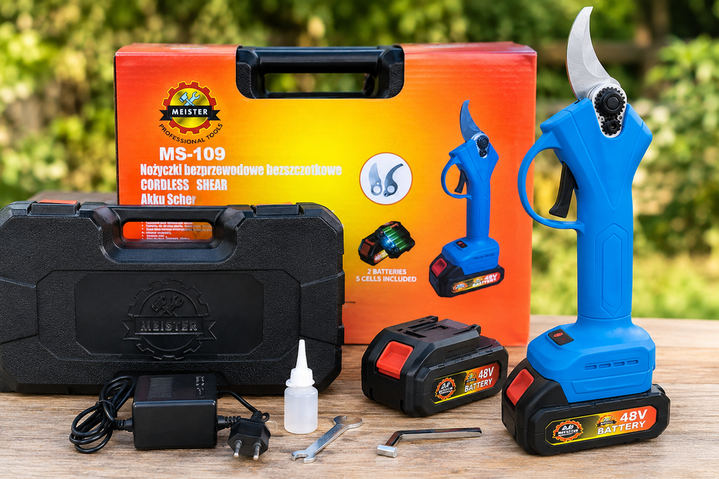 MEISTER juhtmeta harjadeta oksakäärid 1500 W MS-109 – pilt 2