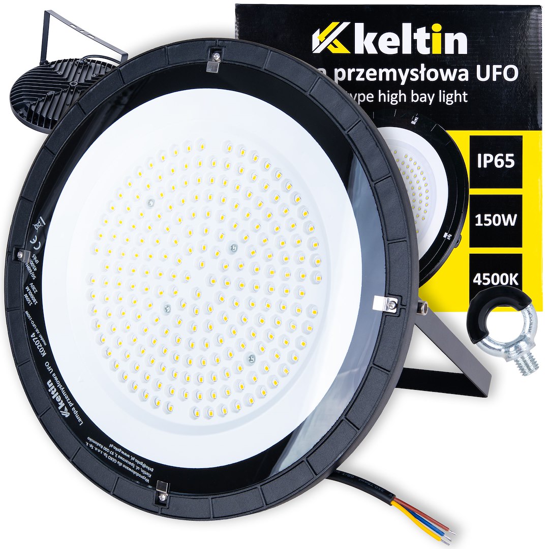 UFO-tüüpi LED-kõrgruumivalgusti 150W 18000LM 4500K IP65 – pilt 1