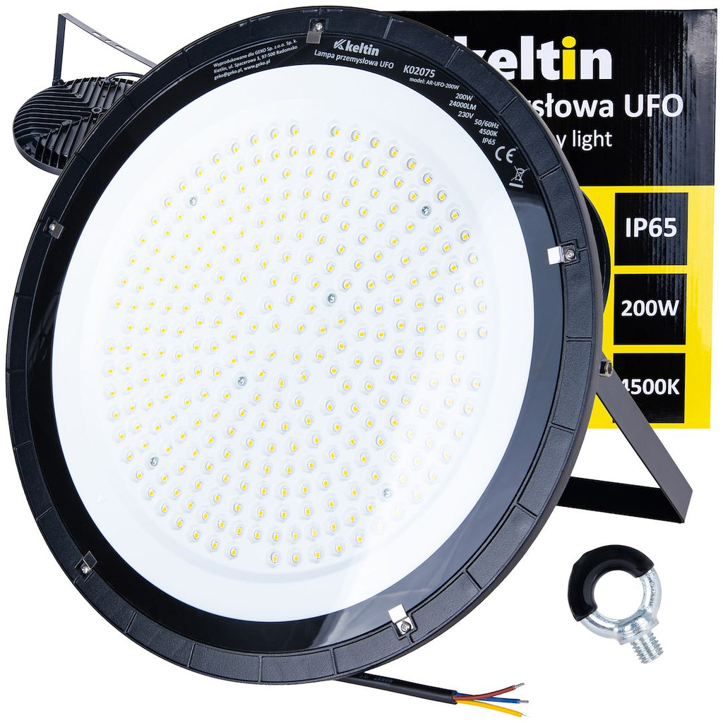 UFO-tüüpi LED-kõrgruumivalgusti 200W 24000LM 4500K IP65 – pilt 1
