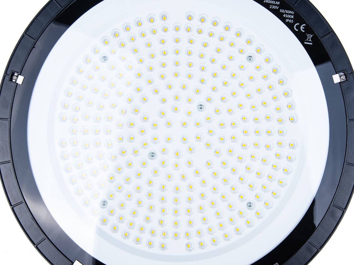 UFO-tüüpi LED-kõrgruumivalgusti 200W 24000LM 4500K IP65 – pilt 3