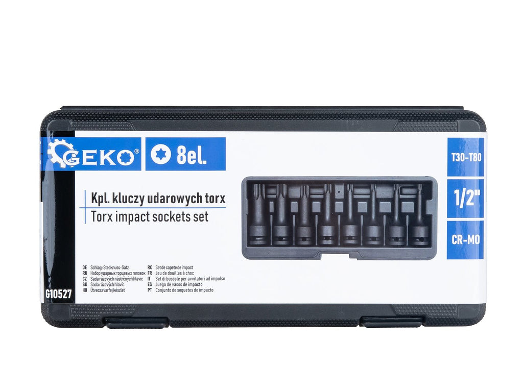 8 tk Torx löökpadrunite komplekt T30-T80 – pilt 2