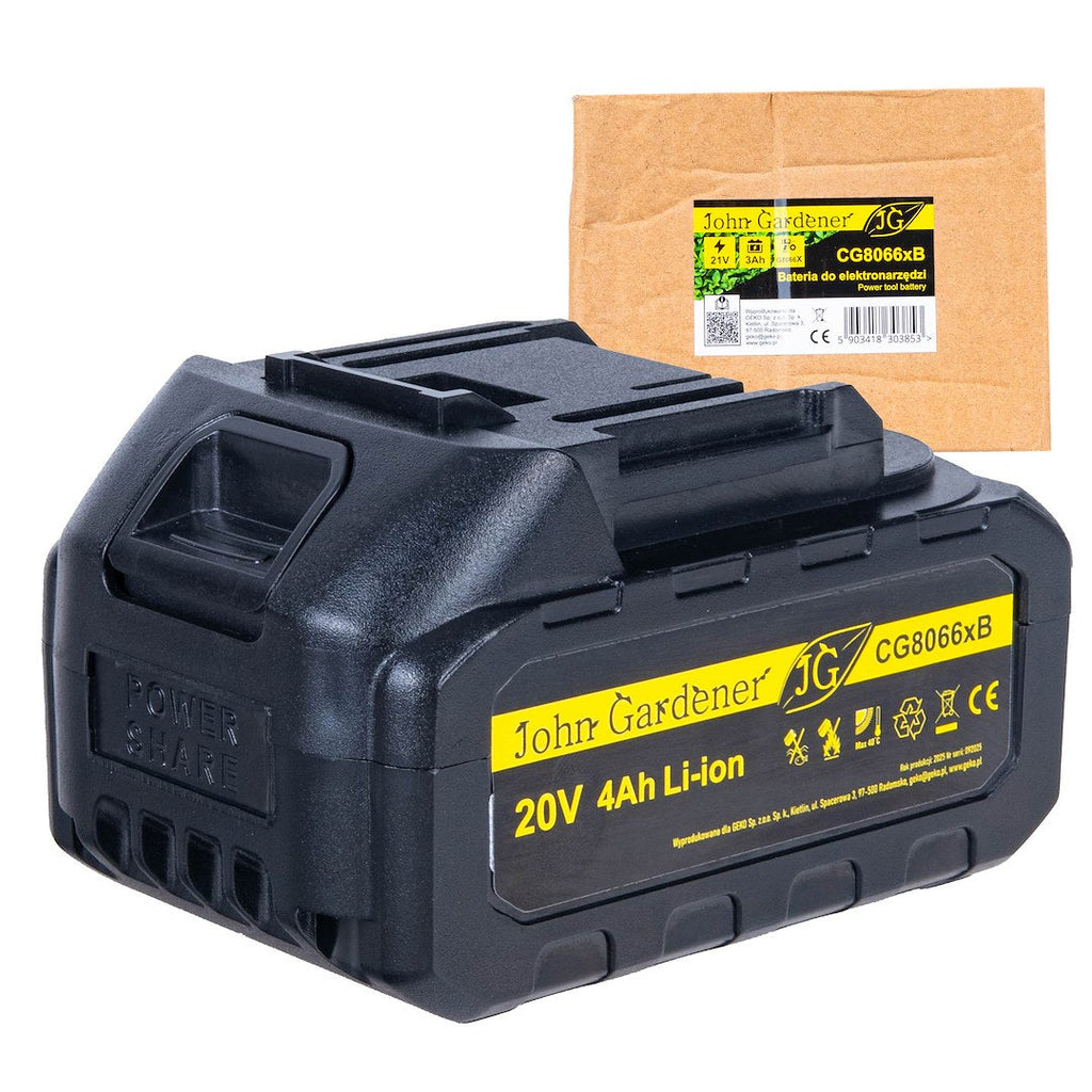20 V 4,0 Ah Li-Ion aku G8066x akutööriistadele CG8066XB – pilt 1