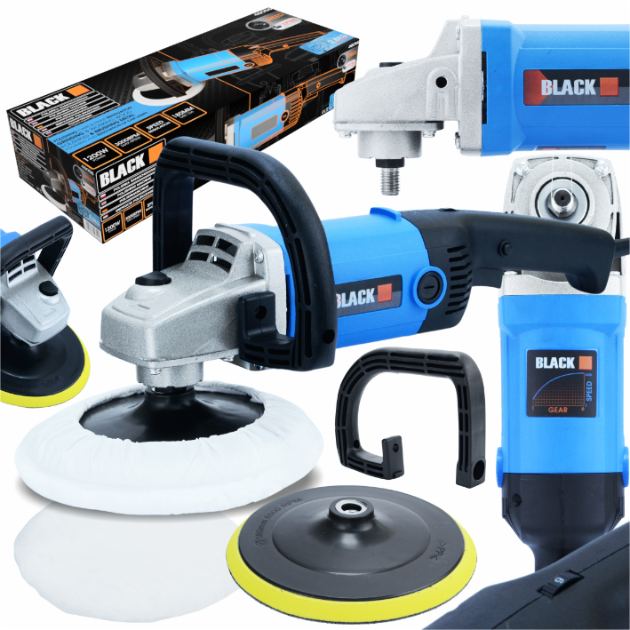 Blacktools auto poleerimismasin 1200 W, 180 mm 46056 – pilt 1