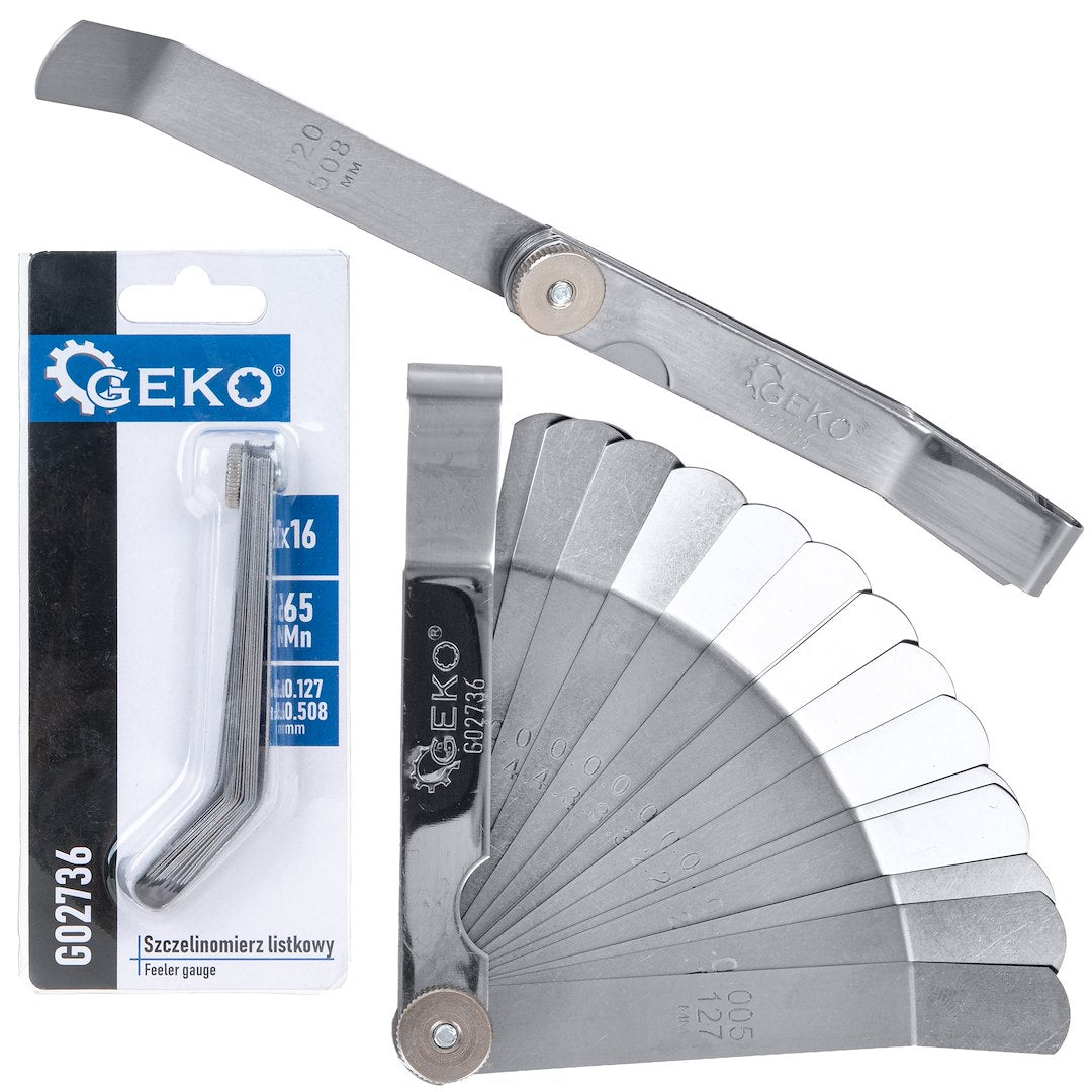 GEKO painutatud lehtkaliiber 0.127–0.508 mm, 16 lehte G02736 – pilt 1