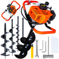 Bensiinimootoriga mullapuur koos puuriteradega (10 cm, 15 cm, 20 cm) ja 50 cm pikendusadapteriga (1) – pilt 1