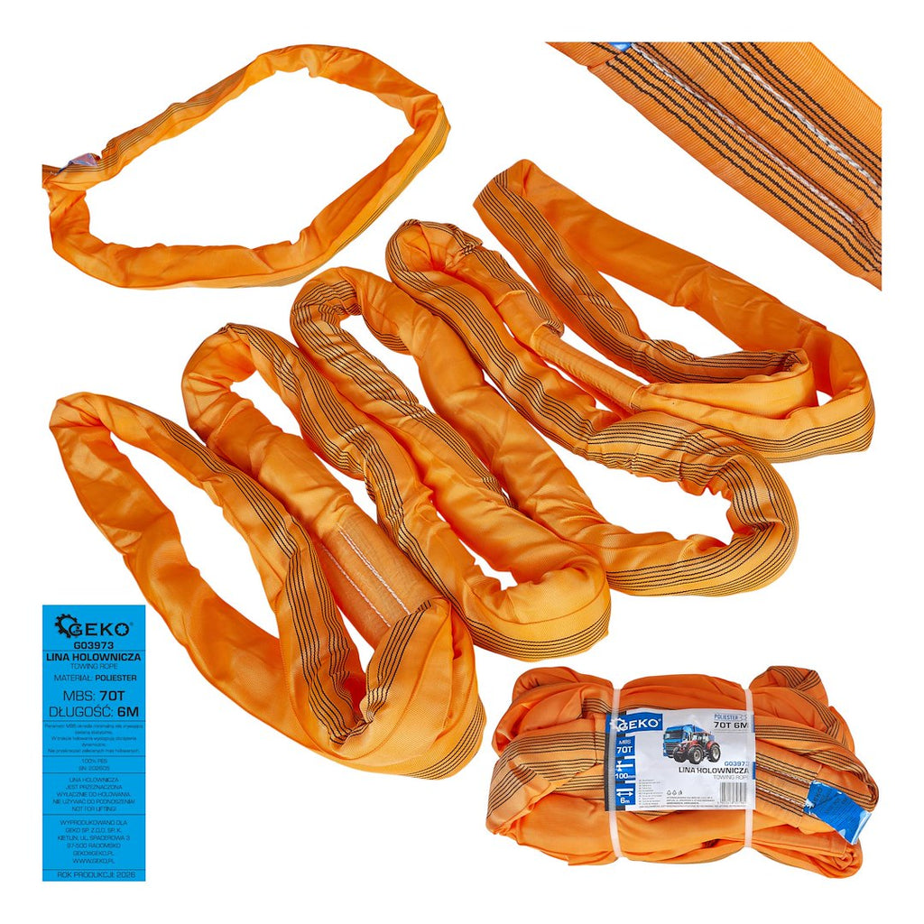 Polüesterpukseerimisköis 70 t 6 m G03973 – pilt 1