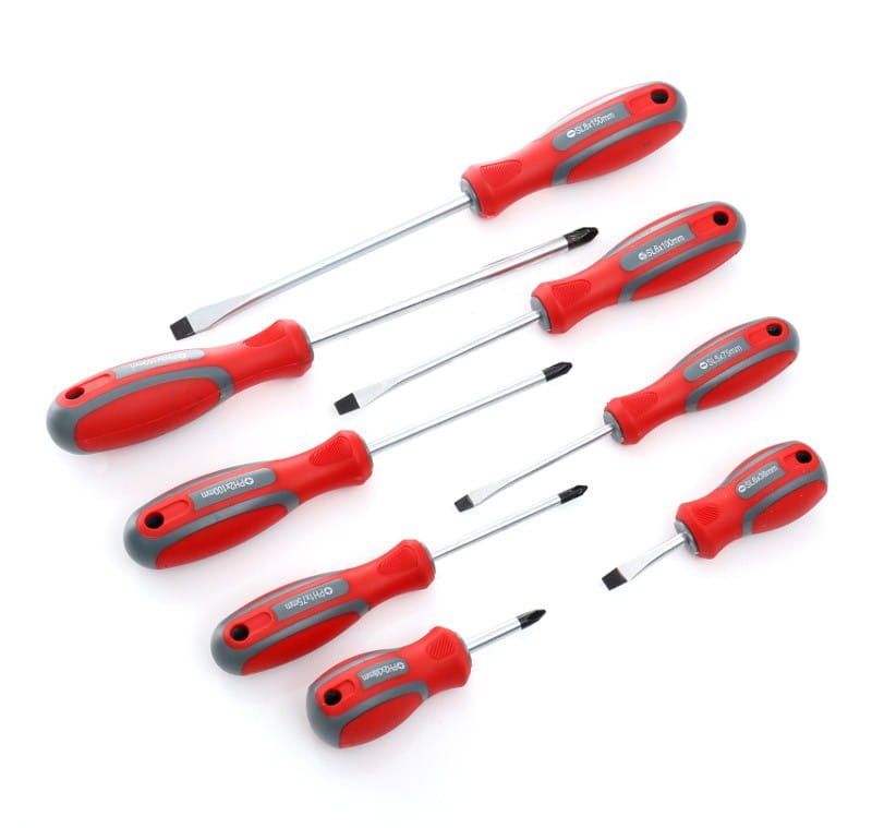 KRAFT&DELE 8-osaline lapik- ja ristpeakruvikeerajate komplekt KD10252 – pilt 6
