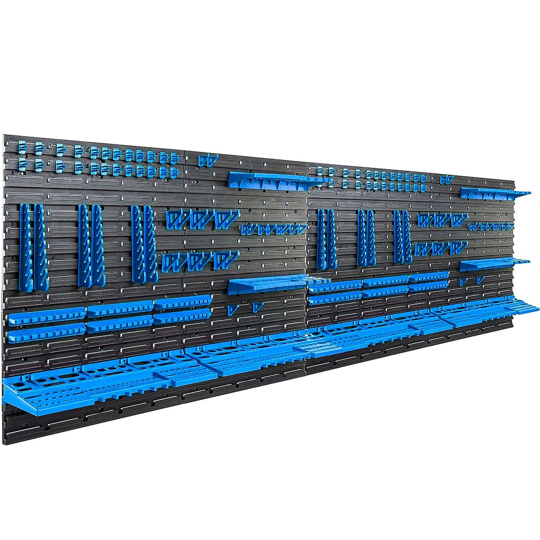 Töökoja tööriistapaneel – 8-paneeline komplekt 2304 × 780 mm + 128 tarvikut – pilt 3