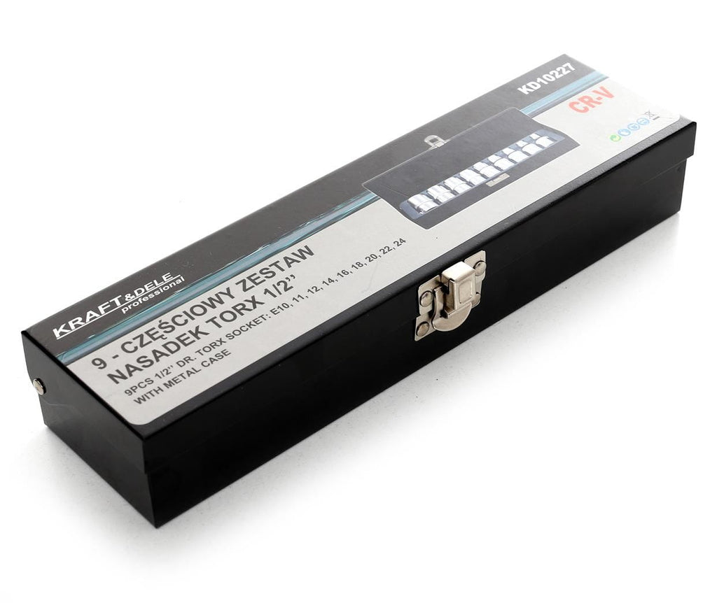 KRAFT&DELE E-Torx padrunite komplekt 1/2″, 9 tk KD10227 – pilt 7