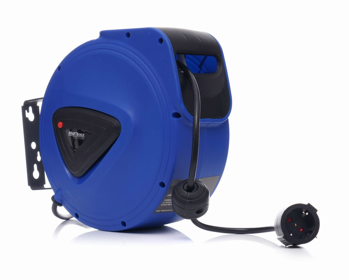 15 m automaatse tagasikerimisega elektrikaabli rull KD4028 – pilt 3