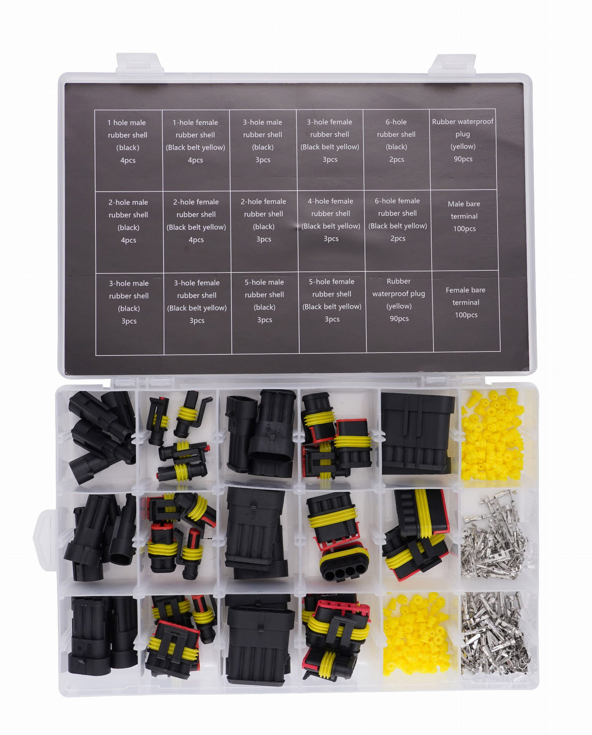 Hermeetiliste pistikute komplekt 424 tk, 1–6 kontaktiga KD10494 – pilt 1