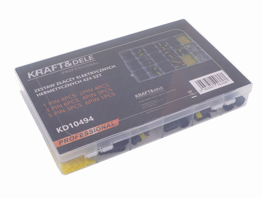 Hermeetiliste pistikute komplekt 424 tk, 1–6 kontaktiga KD10494 – pilt 2