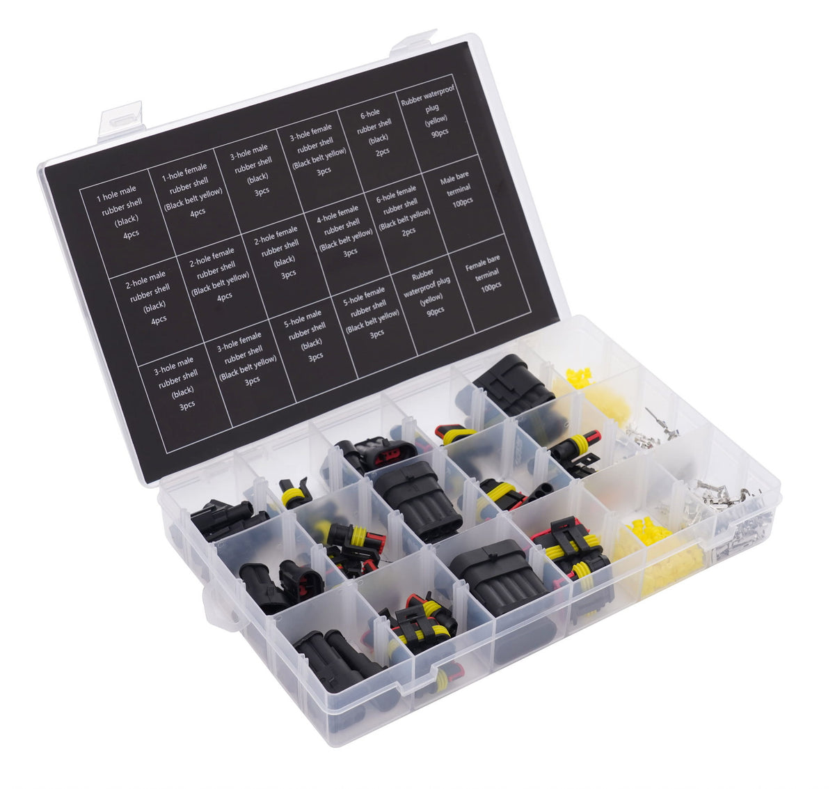 Hermeetiliste pistikute komplekt 424 tk, 1–6 kontaktiga KD10494 – pilt 4
