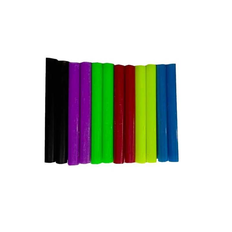 Värvilised kuumliimipulgad liimipüstolile 11 × 100 mm, 12 tk, 1 kg KD11262 – pilt 1