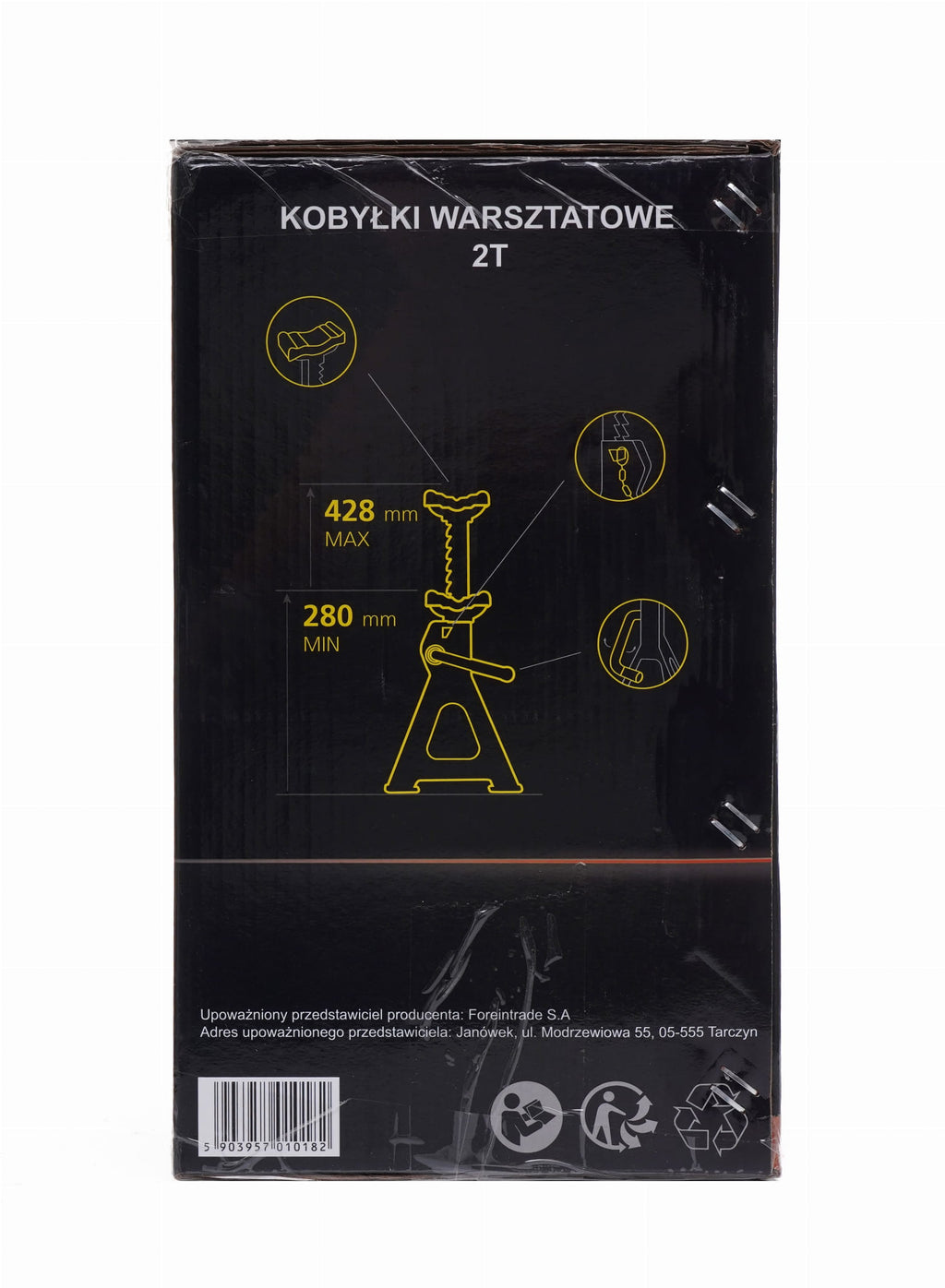Kraft&Dele tungialused 2 t 280–428 mm KD3182 – pilt 8