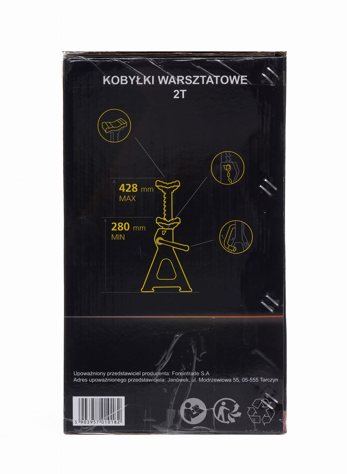 Kraft&Dele tungialused 2 t 280–428 mm KD3182 – pilt 8