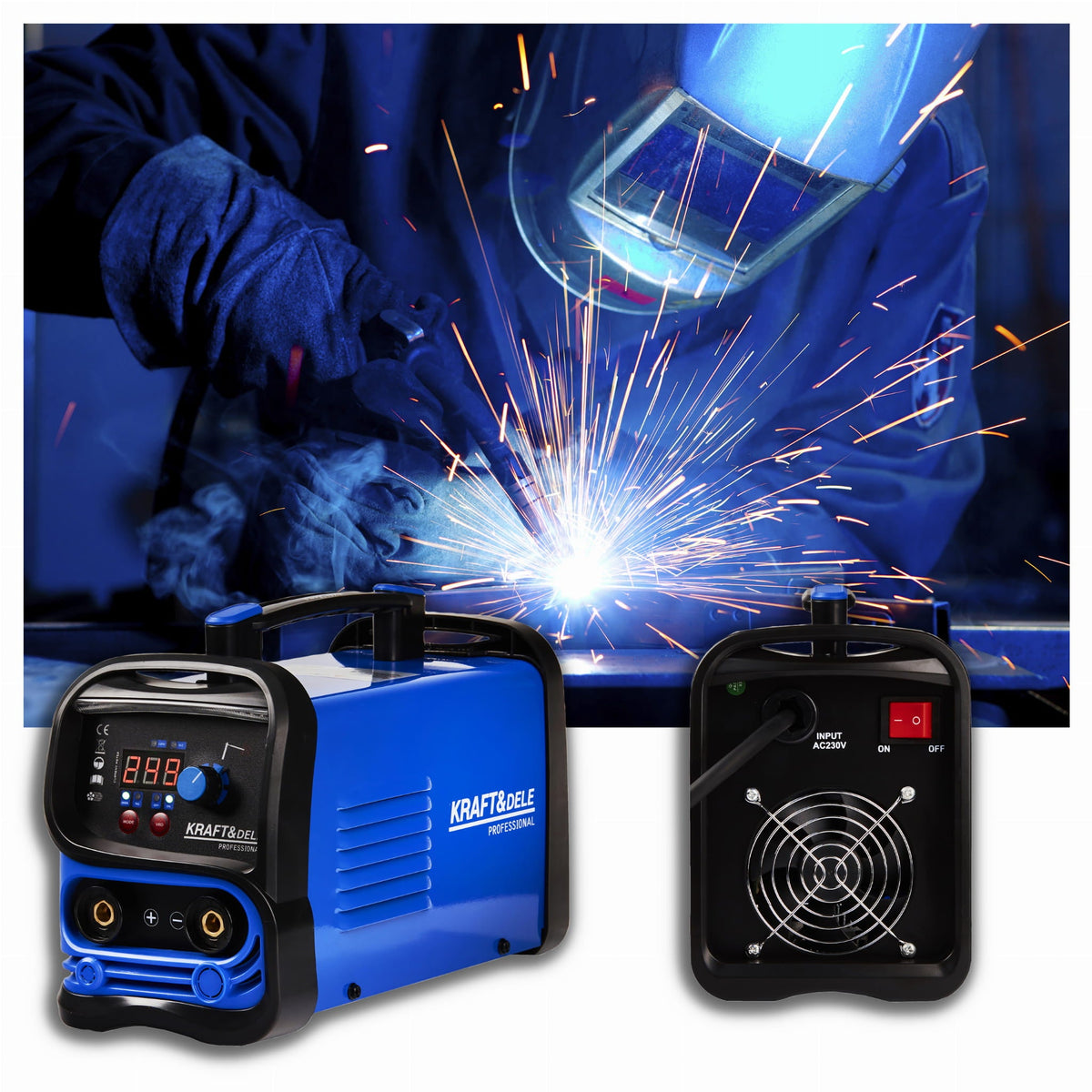 KRAFT&DELE IGBT-inverterkeevitus MMA/Lift TIG 350 A KD1880 – pilt 8