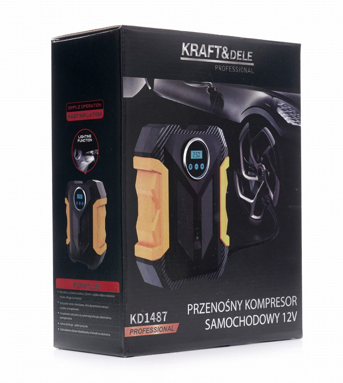 Kaasaskantav 12 V autokompressor KD1487 – pilt 9