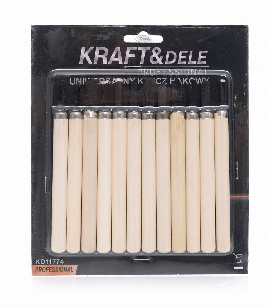 KRAFT&DELE puidunikerduspeitlite komplekt 12 tk KD11774 – pilt 8