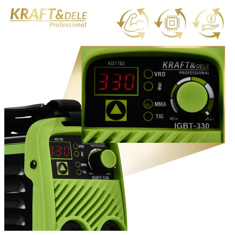 KRAFT&DELE Inverter-keevitusaparaat 330A MMA TIG LIFT VRD KD1782