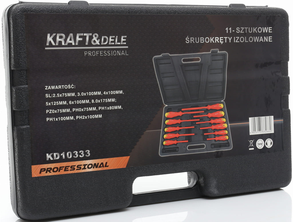 KRAFT&DELE Isolatsiooniga kruvikeerajate komplekt 11-osaline KD10333