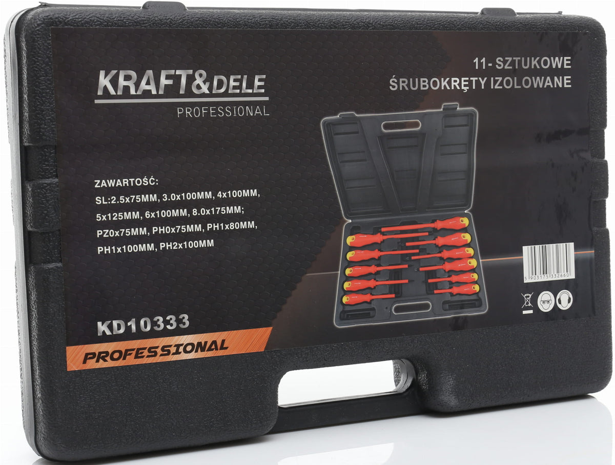 KRAFT&DELE Isolatsiooniga kruvikeerajate komplekt 11-osaline KD10333